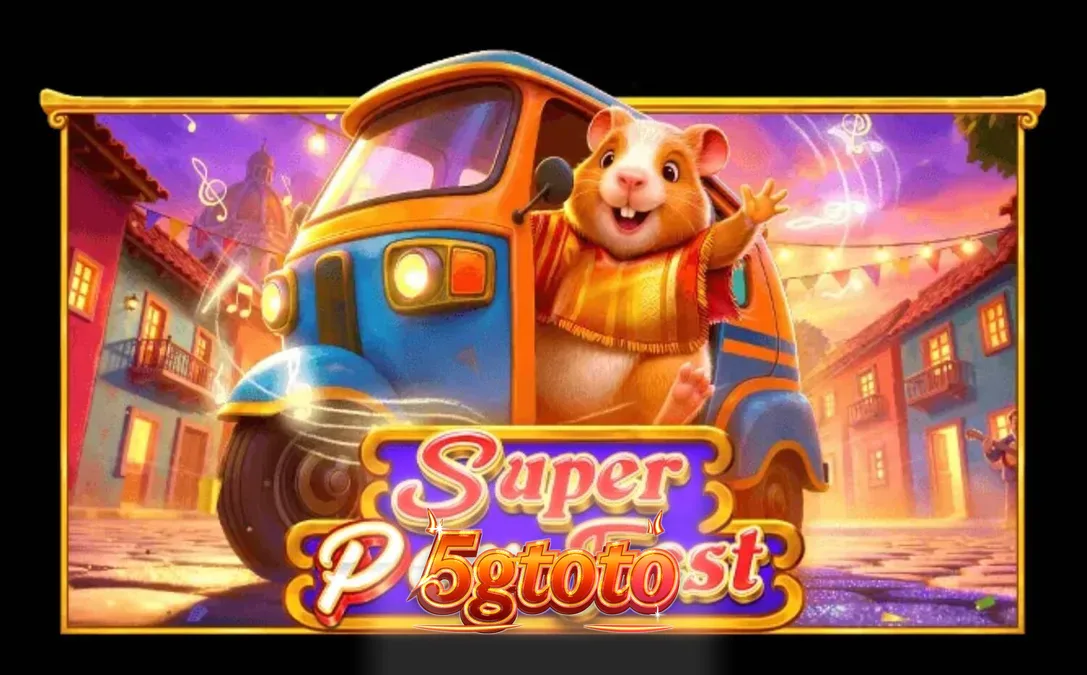 Tampilan visual slot Super Peru Fest dengan elemen budaya Peru yang meriah